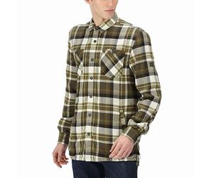 Regatta Mens Thamos Long Sleeve Checkered Brushed Shirt - Khaki - XXL