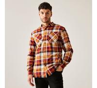 Men's Thamos Long Sleeved Checked Shirt Cathay Spice Check M