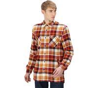 Men's Thamos Long Sleeved Checked Shirt Cathay Spice Check XXL