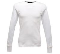 Regatta Mens Thermal Underwear Long Sleeve Vest / Top (White) - Size Medium