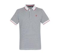 Regatta Mens Tiver Polo Shirt White Navy Stripe