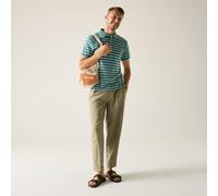 Regatta Men's Tiver Striped Polo in Mint | Size: Medium Regatta Mint M