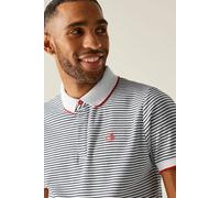 Regatta Men's Tiver Striped Polo in White | Size: 4XL Regatta White 4XL