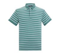 Regatta Mens Tiver Striped Polo Shirt (Arctic/White) - Dark Green - Size Medium