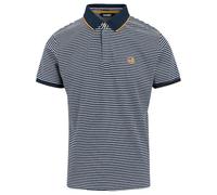 Regatta Mens Tiver Striped Polo Shirt (S) (White/Navy)