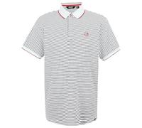 Regatta Mens Tiver Striped Polo Shirt (XL) (Navy/Stone White)