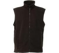 Regatta Mens Unisex Haber II Full-Zip Bodywarmer Fleece Anti-Pill Jacket (250 GSM) (Black) - Size 3XL