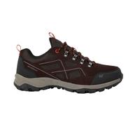 Regatta Mens Vendeavour Suede Low Trainers (Peat/Blaze Orange) - Brown - Size UK 7.5