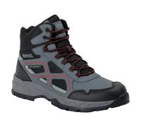 Regatta Mens Vendeavour Walking Boots - Granite/Rio Red - 9.5 UK - Granite/Rio Red - 55% Polyurathane/45% Polyester