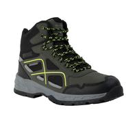 Regatta Mens Vendeavour Walking Boots (Dark Khaki/Lime Punch) - Size UK 12
