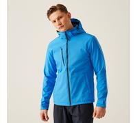 Regatta Men's Venturer 3-layer Printable Hooded Softshell Jacket in Mid Blue | Size: XL Regatta Mid Blue XL