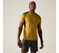 Regatta Men's Virda Short Sleeved Active Mesh T-Shirt in Mustard | Size: Large Regatta Mustard L