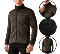 Regatta Mens Warm Sherpa Fleece Jacket Lined Full Zip Knitted Heavy Anti Pill
