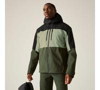 Regatta Men's Maland II Panelled Hooded Waterproof Jacket in Dark Green | Size: 3XL Regatta Dark Green 3XL
