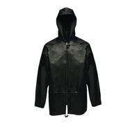 Regatta Mens Waterproof Stormbreak Hiking Lightweight Over Jacket Hoodie Black