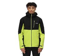 Regatta Mens Wentwood VII 3 in 1 Waterproof Jacket (XL) (Black/Bright Kiwi)