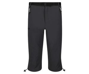 Regatta Mens Xert Stretch III Stretch Active Capri Shorts - Seal Grey - 36R - Seal Grey - 90% Polyamide/10% Elastane