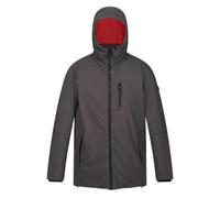 Regatta Mens Yewbank II Parka - Ash/Danger Red - Ash/Danger Red - XL - 100% Polyester