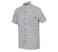 Regatta Mindano V Button Down Men's Shirt, Mens, RMS141, WHI/Ash Flrl, S