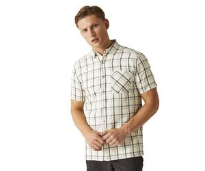 Regatta Mindano VIII Kurzarmhemd Für Herren, Silver Grey/Ash Check, UK