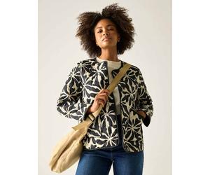 Regatta Mira Floral Oversized Puffer Jacket Beige Mix