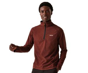 Regatta Montes Lightweight Half Zip Fleece: Red Ochre/Black: XXL Size: