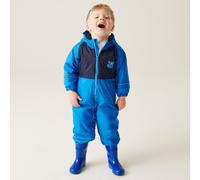 Regatta Mudplay Animal Hooded Waterproof All in One Puddle Suit in Blue | Size: 6-12 m Regatta Blue 6-12 m