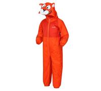 Regatta Mudplay III Waterproof Breathable Thermoguard Suit for Kids, Blaze Orange Tiger