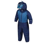 Regatta ' Mudplay III' Waterproof Insulated Reflective Suit Trousers, Infants, Prussian/Burnt Salmon, Size: 12-18