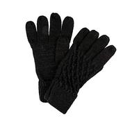Regatta MultiMix III Acrylic Knit Diamond Knit Pattern Gloves - Black, Large/X-Large