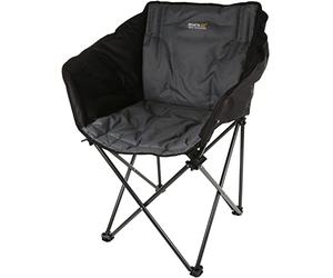 Regatta Navas Foldable Camping Outdoor Chair With Storage Bag - Black