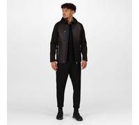 Regatta Navigate black/blue men's insulated stretch hybrid jacket #TRA549