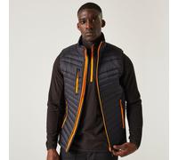 Regatta Navigate Black/orange Men's Thermal Insulated Padded Hybrid Bodywarmer