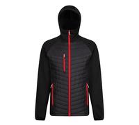 Regatta Navigate black/red men's insulated stretch hybrid jacket #TRA549