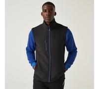 Regatta Navigate black/royal blue men's stretch soft-shell bodywarmer #TRA915