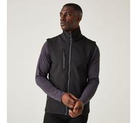 Regatta Navigate black/seal grey men's stretch soft-shell bodywarmer #TRA915