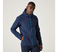 Regatta Navigate navy/french blue men's fleece-lined hooded softshell jacket