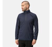 Regatta Men's Navigate Half-Zip Fleece Hooded, Lightweight Outdoor Midlayer, Contrasting Zip, Navy