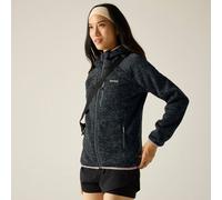 Regatta Newhill Hooded Full Zip Hiking Fleece In Dark Grey Dark Grey 14