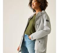 Regatta Norana Hooded Waterproof Jacket In Light Grey Light Grey 24