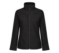 Regatta Octagon II black women's waterproof stretch softshell jacket #TRA689
