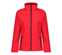 Regatta Octagon II red women's waterproof stretch softshell jacket #TRA689