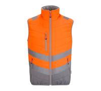 Regatta Orange High Visibility Two Tone Thermal Work Bodywarmer Trb202