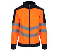 Regatta orange/navy men's hi-vis waterproof breathable softshell jacket TRA625