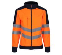 Regatta TRA625 5LV95 Professional Hi-Vis Waterproof and Breathable Softshell Jacket, Orange/Navy, XXXL