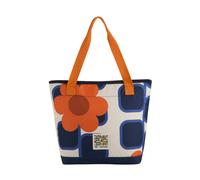 Regatta Orla Kiely 16L Giant Square Flower Cooler Tote Bag - Orange - One Size - Orange - 100% Polyester