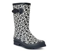 Regatta Womens Orla Kiely Quarter Adjustable Wellies - Jasmine Flower Black - 4 UK