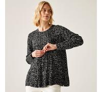 Black female Regatta Orla Kiely Long Sleeve Top Black, Size: 12