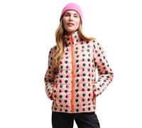 Regatta Orla Kiely Tiny Elm Baffled Padded Jacket, Long-Sleeved, Pink, Size 14 UK