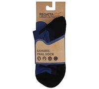 Regatta 2 Pack Outdoor Active Sock Navy Dark Steel, Size: UK9-12